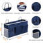 2Pcs Grand sac de rangement mural, Organisateur de poches en lin pour placard de porte, Imperméable et multifonctionnel pour le salon, la chambre, la salle de bain, la cuisine, le bureau, le camping-car et les crochets-314529538