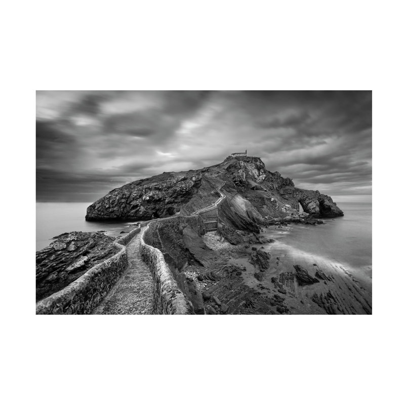 Art sur toile Oskar Baglietto Gaztelugatxe, H 12 po x l 19 po