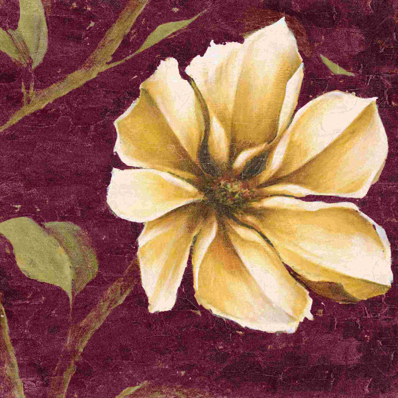 Magnolia Fresco 1, H 12 po x l 12 po, Rouge / or / vert