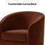 Fauteuil demi-tonneau pivotant en velours 31,5 po Holden-1032733480