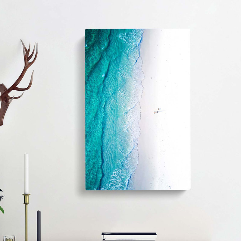 Stood By The Beach - Wrapped Canvas Painting, 60cm H x 40cm W x 3cm D