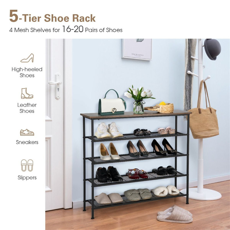 12 Pair Shoe Rack