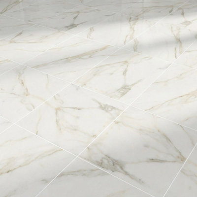 Calacatta Gold Premium Polished 12x12 Marble Tile