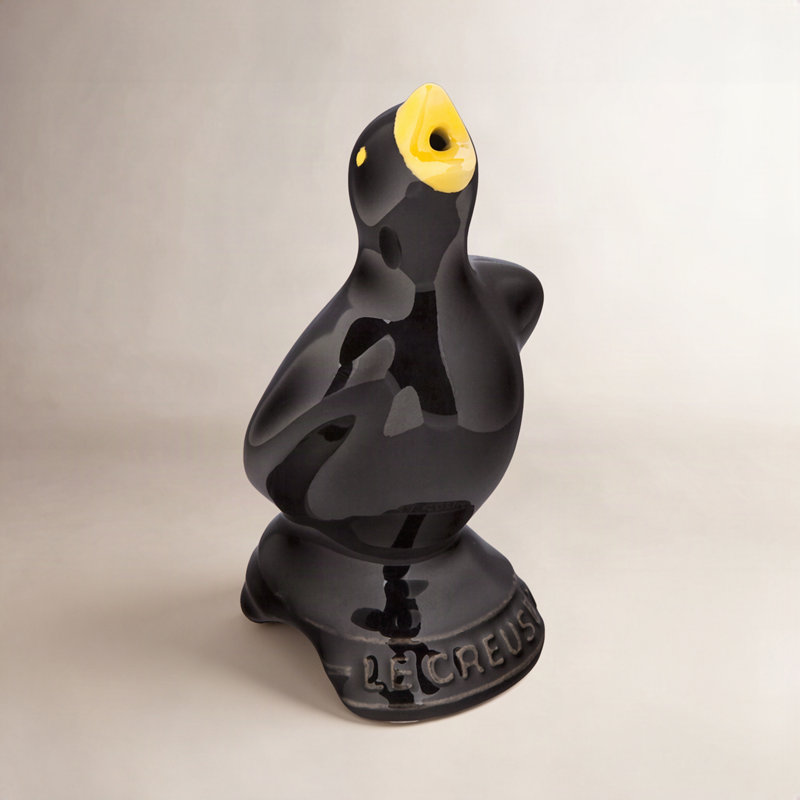 Stoneware Pie Bird, Black