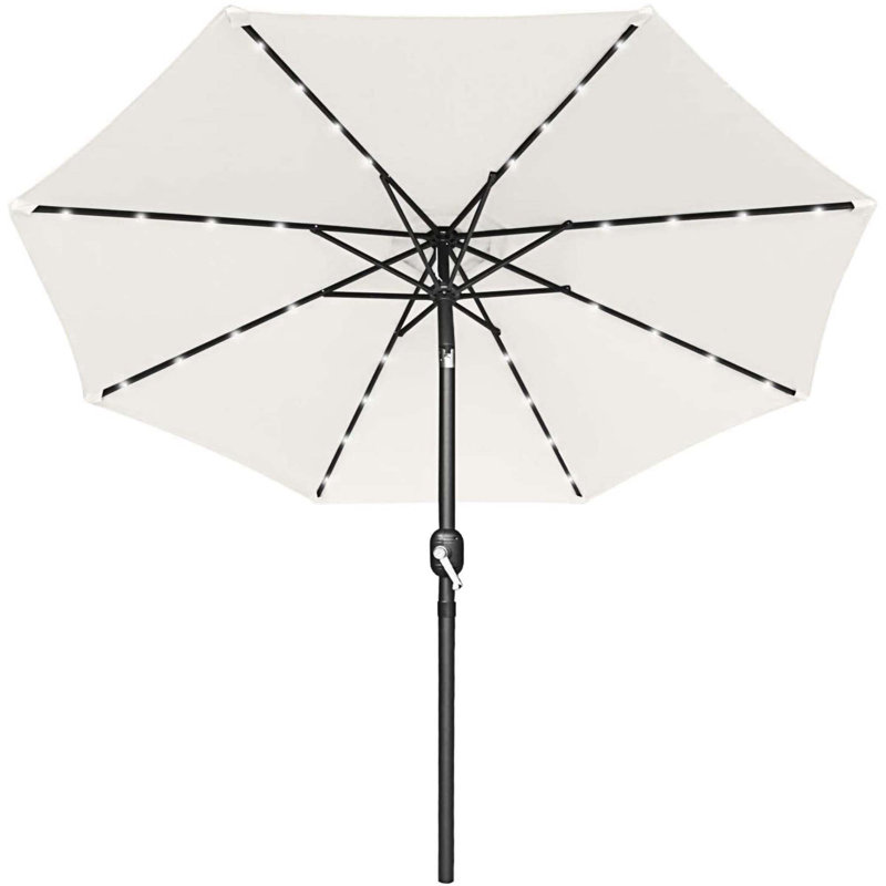 Parasol de marché éclairé 10 pi Akira