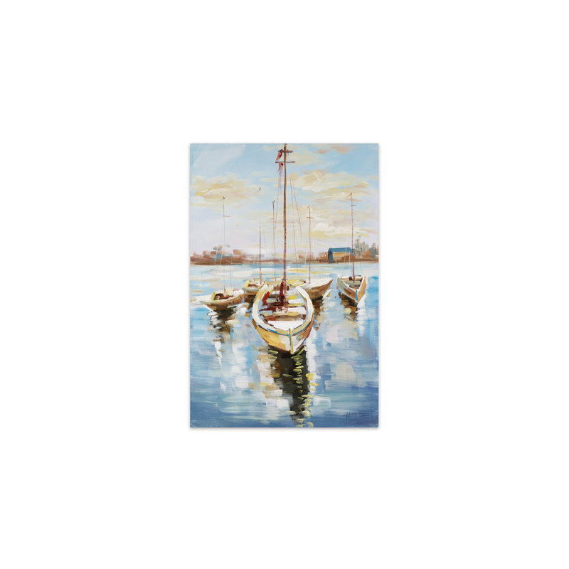 Canvas Picture Harbour Romance
