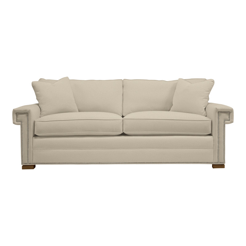 Davidson 86" Sofa, Havana, Tuck Linen, Yes