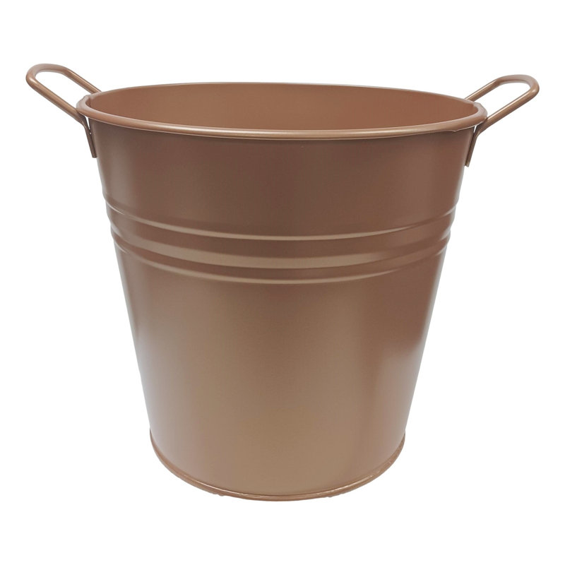 Pot de fleurs en acier galvanisé