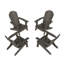 Chaise Adirondack pliante en plastique Arrlo-88382356