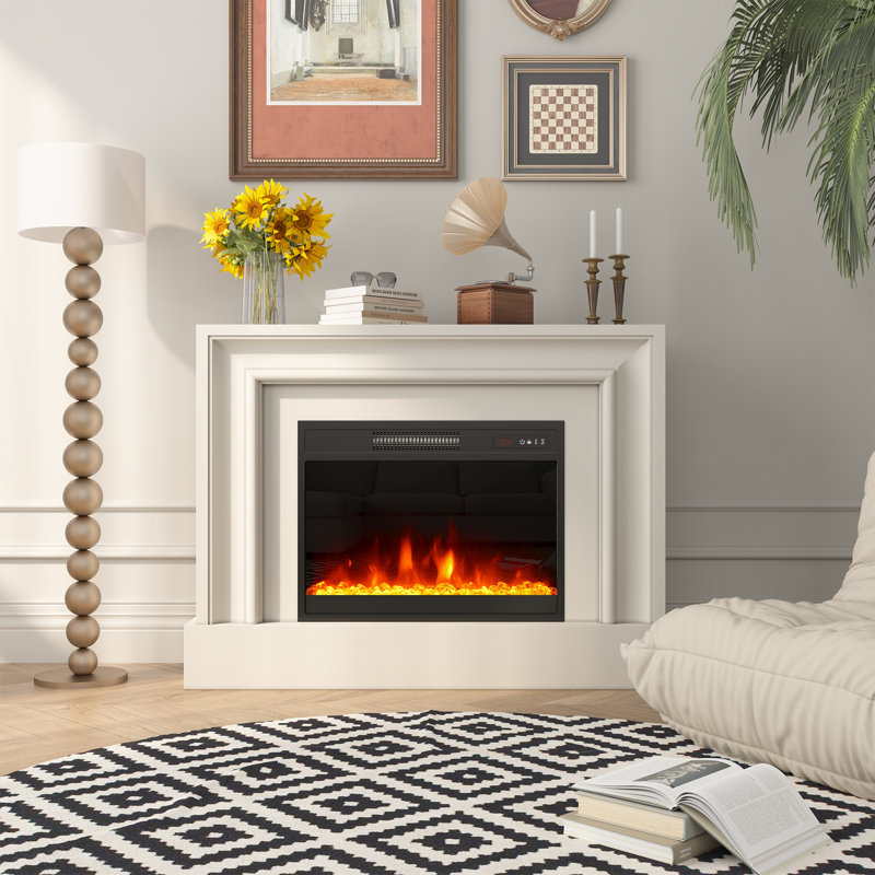23" Recessed Electric Fireplace with Remote & Keypad Control