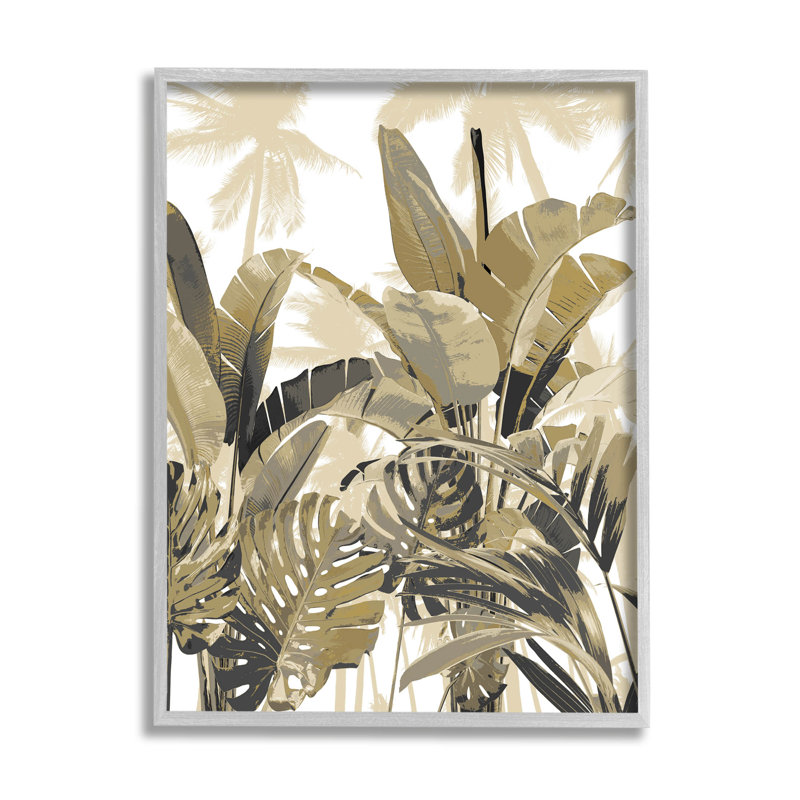 «Tropical Layered Summer Palms», estampe numérique par Kristen Drew, H 30 po x l 24 po x P 1,5 po
