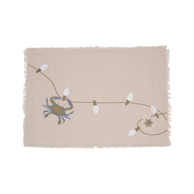 Santa Claws Crab Placemats Set of 4
