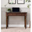 Bureau d'écriture en bois massif de style traditionnel avec pieds tournés-129220398