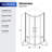 36" x 75" Semi-Frameless Round Sliding Shower Enclosure