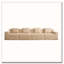 Canapé modulaire sans siège à 4 places, canapé modulaire Cloud avec assise profonde, canapé modulaire moderne à 4 places avec coussins décoratifs Tissu en velours côtelé-1866702628