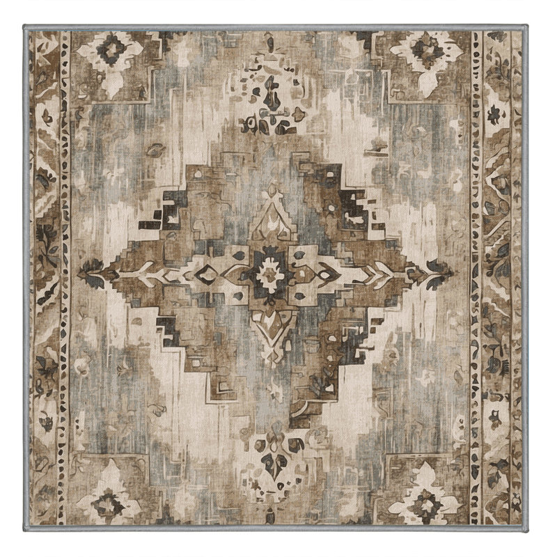 Golden Chronicle Rug, Square 4'