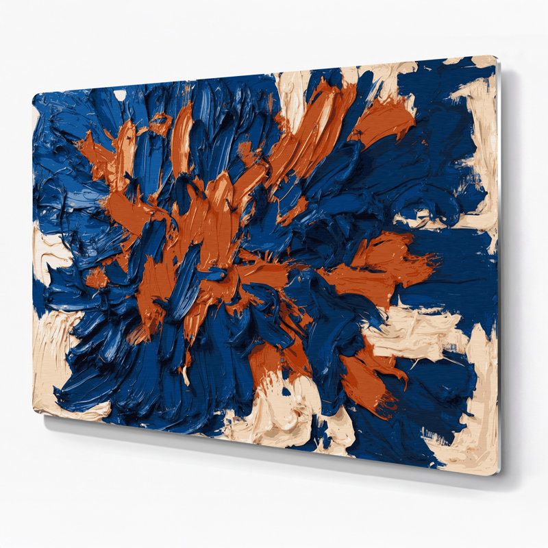 Art mural en métal Neo Expressionism 5, H 11 po x l 14 po x P 0,05 po