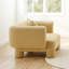 Fauteuil rond rembourré surdimensionné de 57 po avec coussins décoratifs Ambra