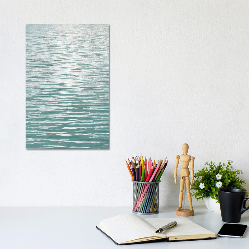 Ocean Current Aqua II by Maggie Olsen - Wrapped Canvas Print, 20.32 cm H x 30.48 cm W