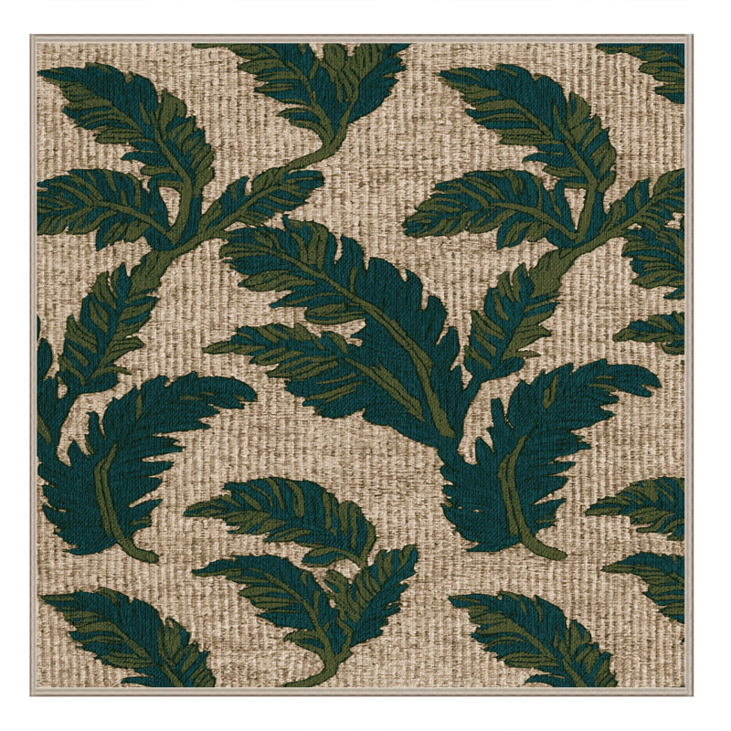  Tapis lavable à motif de bananes plantain, Carré 4 pi