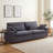 94” Living Room Sofa, Modern Sofa with Throw Pillows & Wide Arms, Grey