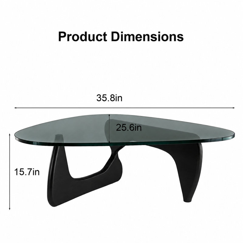 Table basse 36 po Modern Glass