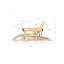 Bamboo Recliner Chair Set With Bamboo Side Table