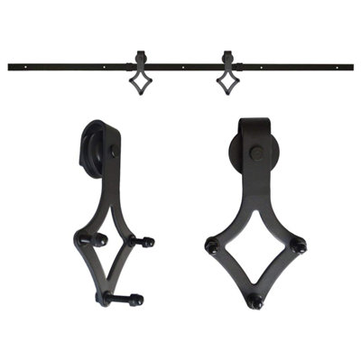 Mast Single Door Barn Door Hardware Kit Standard Single