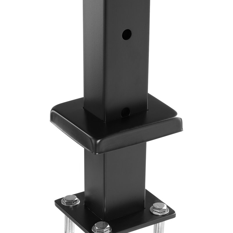 Poteau de garde-corps en acier, H 36 po x l 4,25 po x P 2,67 po