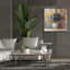 «Fall Dahlia Bouquet C Blue» par Danhui Nai, art mural sur toile-1298977204