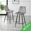 Palermo Velvet Modern Quilted Kitchen Breakfast Bar Stools - Upholstered Design-93721771-93721780