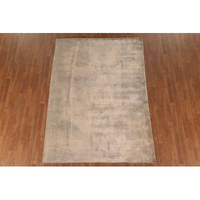 Modern Handmade Abstract Area Rug 6x8