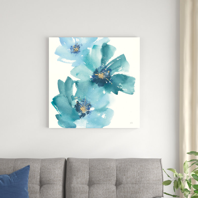 Bleu sarcelle cosmos IV, H 30 po x l 30 po x P 1,25 po