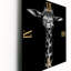 Portrait d'une horloge murale girafe-1745190822
