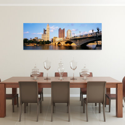 Scioto River, Columbus, Ohio, États-Unis, art contemporain abstrait, art mural de la ville