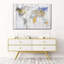 «World Map Bianco», impression sur toile-92519726