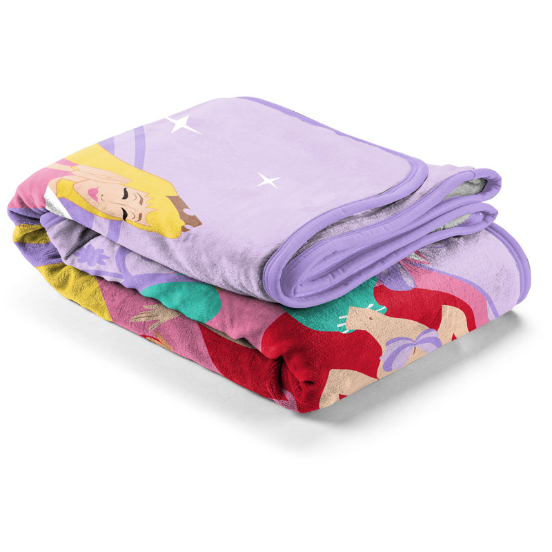 Disney Princess Beauty is Within Fluffy Sherpa Fleece Throw Blanket