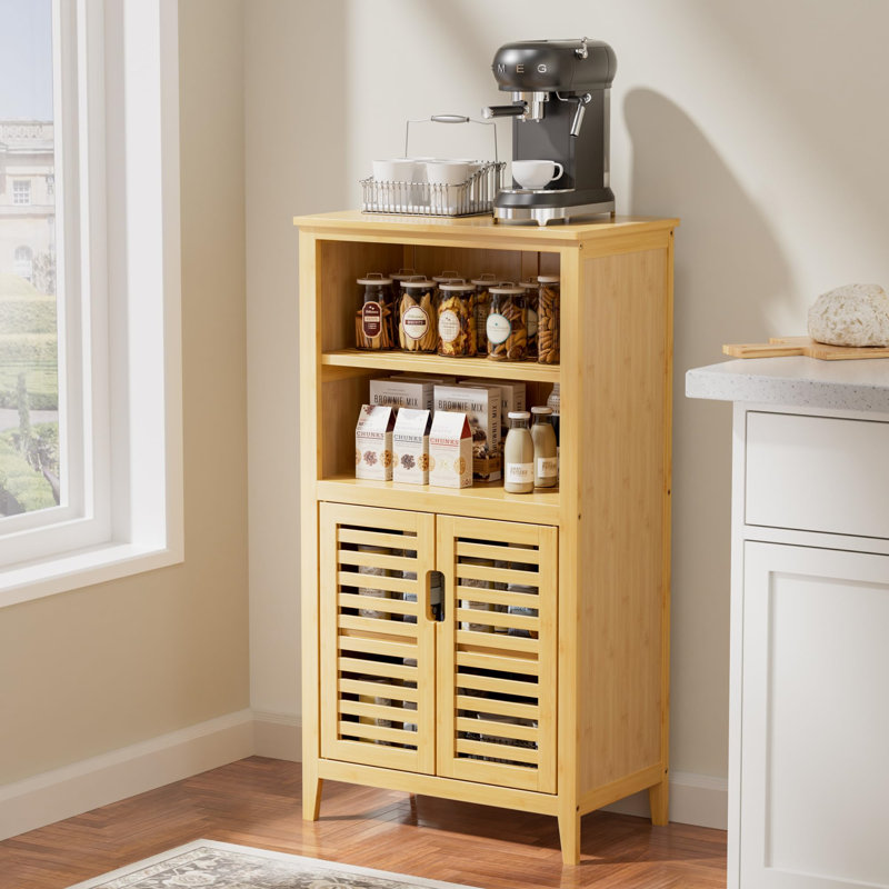 Acia Freestanding Bathroom Cabinet, Natural