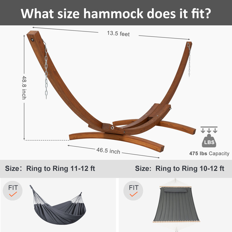 Volkrad Korbon Wood Standard Hammock Stand