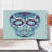 Ambesonne Sugar Skull Cutting Board Large Size Colourful Skeleton Image Multicolor