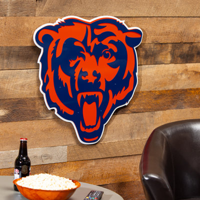 Art mural en métal Chicago Bears
