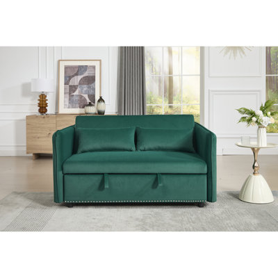 Canapé inclinable convertible, mousse de velours, salon moderne polyvalent