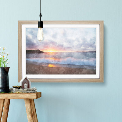 Pacific Coast Sunset - Framed Print