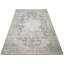 Tapis unique en laine noué à la main de 6 pi 2 po x 10 pi 4 po années 1960 en mauve foncé / gris