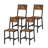 Rustic Wood Chairs With Metal Steel Frame-1430141660