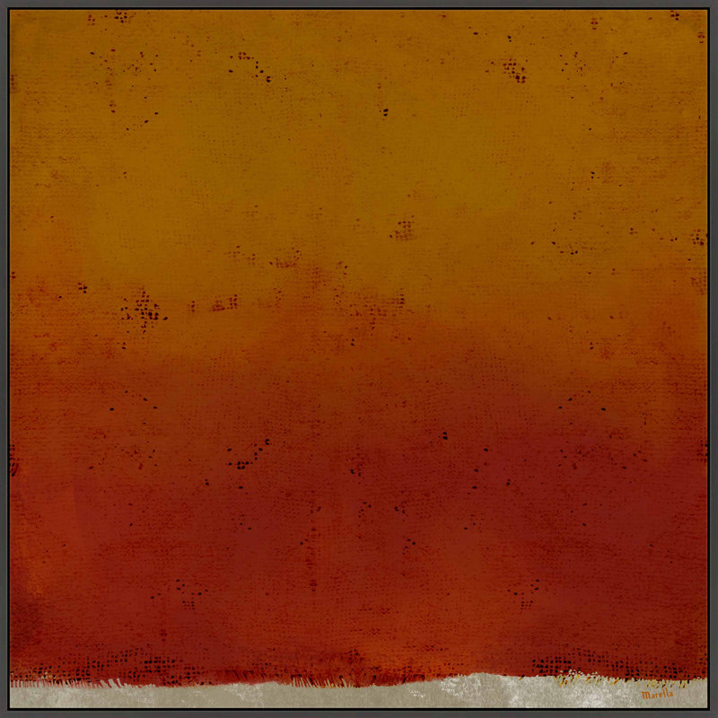 Sunset by Marco Marella for Studio M - Framed Wall Art, 36" H x 36" W, Canvas, Black