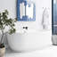 Baignoire de trempage autoportante en acrylique 67 po