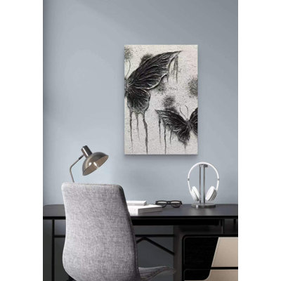 «Vintage Butterfly Art Oil Paint», reproduction d'art