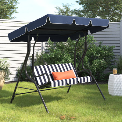 Aeliana 3 Person Porch Swing with Canopy