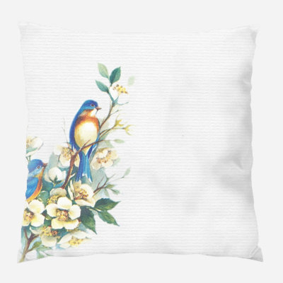 Housse et insert de coussin carré Eagan Bird